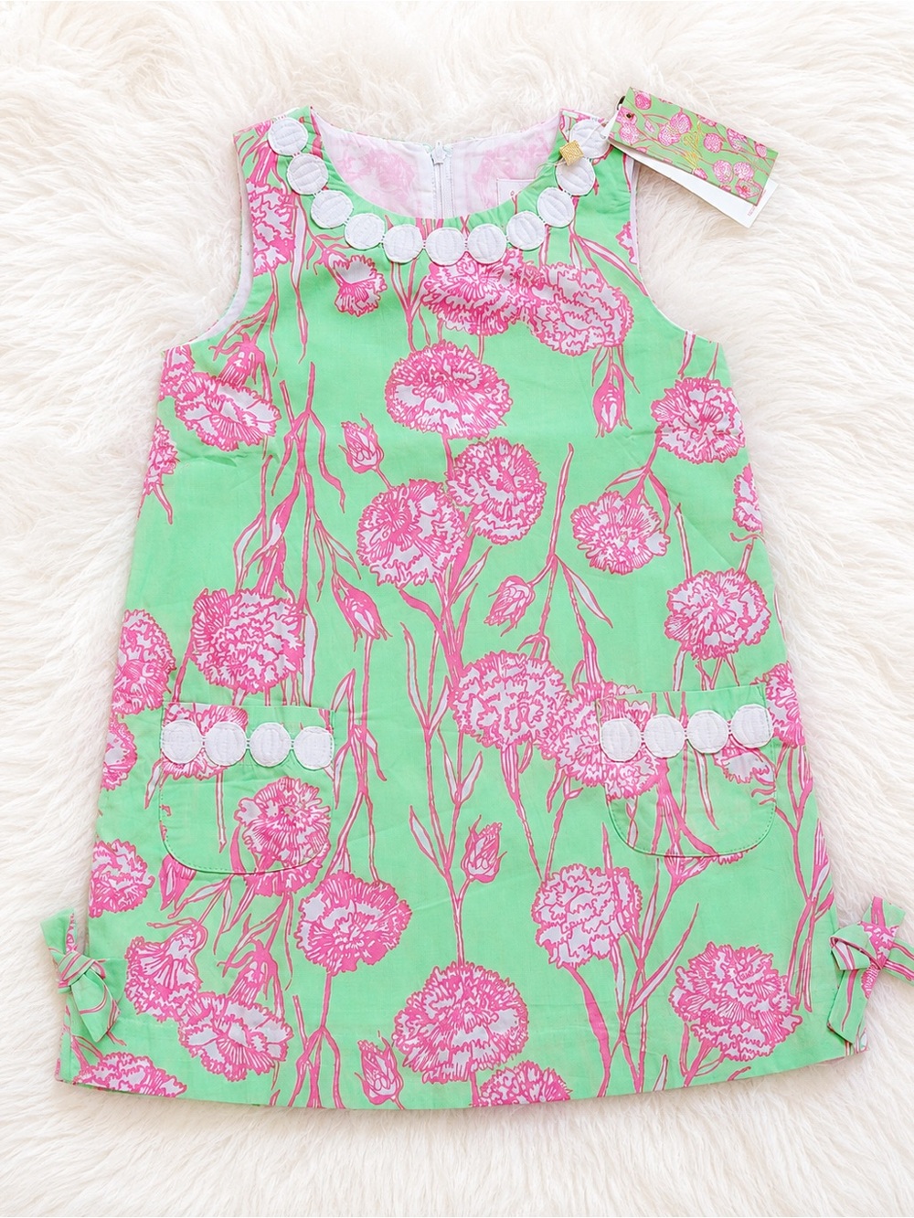 NWT Lilly Pulitzer Girls Shift Dress “Pistachio Macaron”
